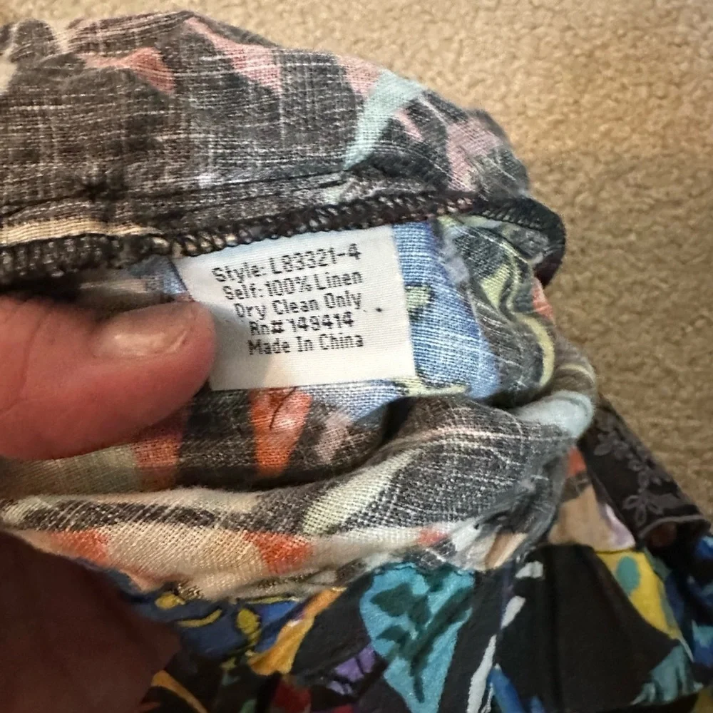 Johnny Was Antum Easy Shorts- Linen - Picture 6 of 12